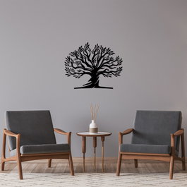 Wallity Monumental Tree 18 Escultura de Pared Negra